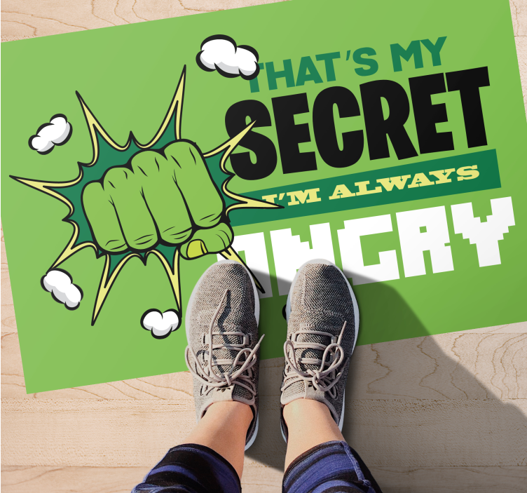 Sunt mereu furios covor pentru copii - TenStickers