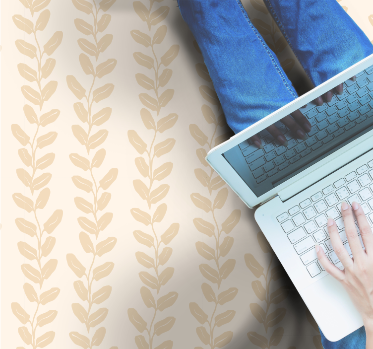 Covor vinil flori și plante model botanic - TenStickers