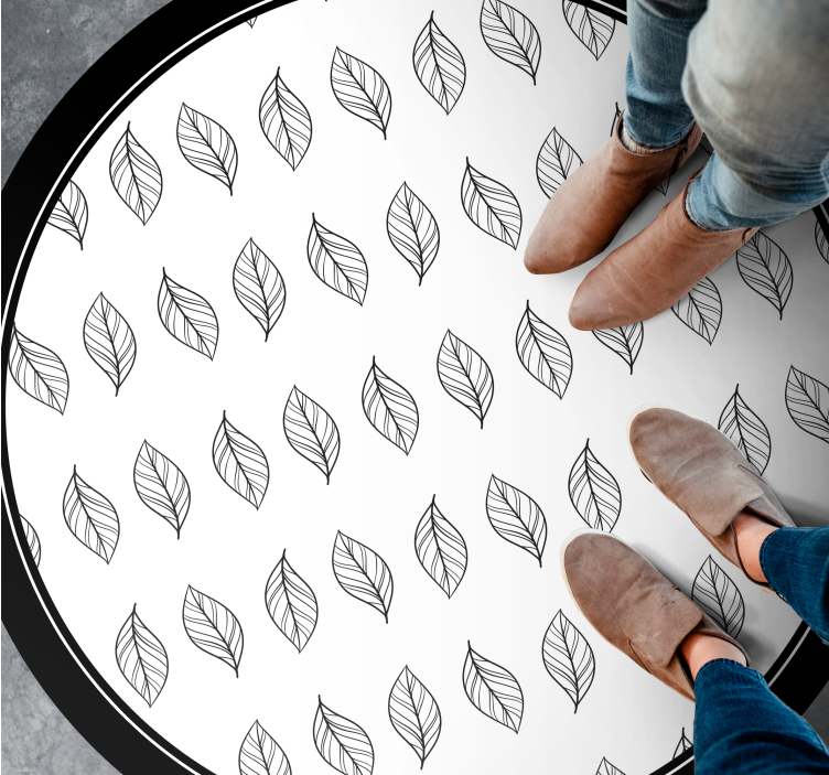 Covor vinil flori și plante schiță botanică - TenStickers