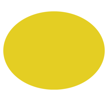 Covor de vinil galben design rotund - TenStickers