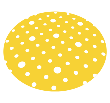 Covor de vinil galben buline - TenStickers