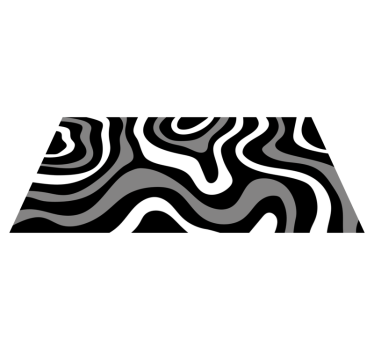 Covor vinil negru valuri moderne - TenStickers