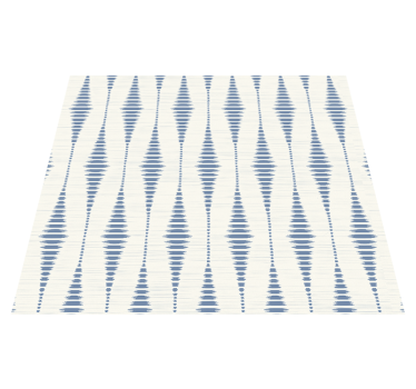 Covor vinil modern rabaul ikat albastru si bej - TenStickers