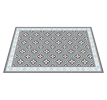 Covor de vinil pentru exterior design geometric al plăcilor - TenStickers