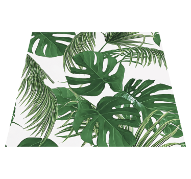 Covor de vinil pentru exterior design cu frunze tropicale - TenStickers