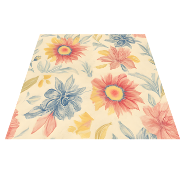 Covor de vinil pentru bucătărie explozie florală - TenStickers