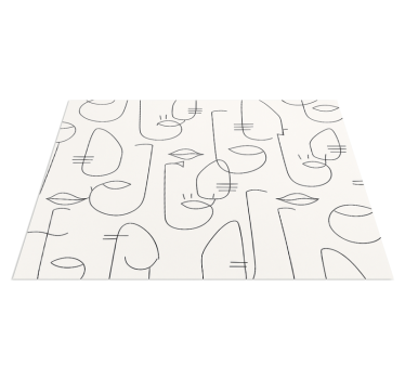 Covor de vinil pentru bucătărie părți abstracte de față - TenStickers