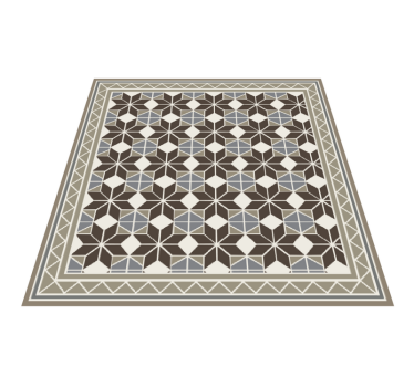 Covor de vinil hol cu model rustic starburst - TenStickers
