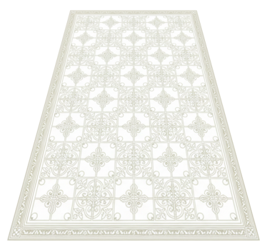 Covor de vinil hol bej ornamental - TenStickers