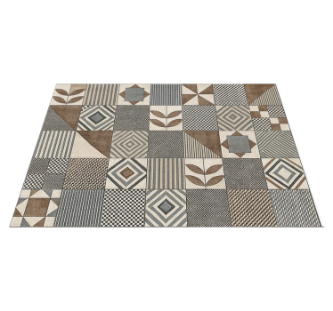 Covor de vinil pentru bucătărie natură geometrică abstractă - TenStickers