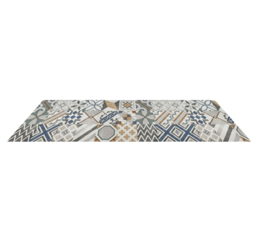 Covor de vinil pentru bucătărie patchwork geometric eclectic - TenStickers