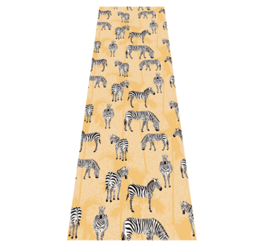 Covor vinil animal zebra și palmieri - TenStickers