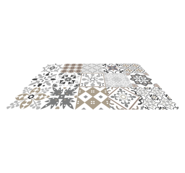 Covor de vinil pentru bucătărie mozaic geometric - TenStickers