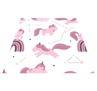 Covor vinil animal unicorni și constelații - TenStickers