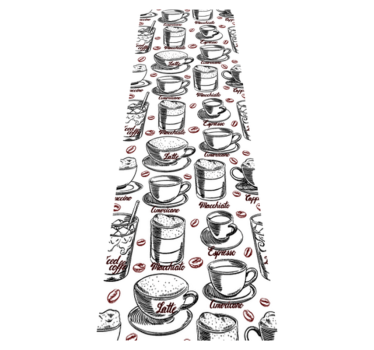 Covor de vinil pentru bucătărie cu model de cafea - TenStickers