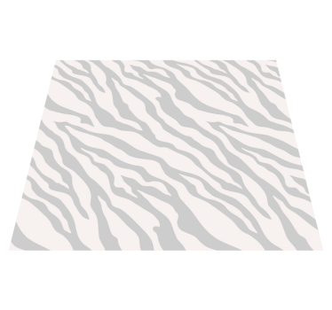 Covor vinil print animalier model zebra gri deschis - TenStickers