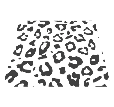 Covor vinil print animalier leopard negru - TenStickers