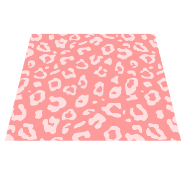 Covor vinil print animalier textură leopard roz - TenStickers