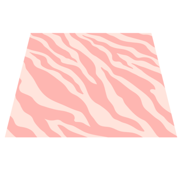 Covor vinil print animalier zebra roz - TenStickers