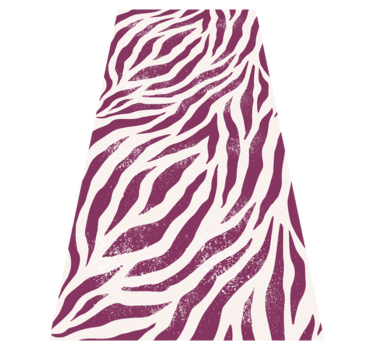 Covor vinil print animalier model zebra alb și violet - TenStickers