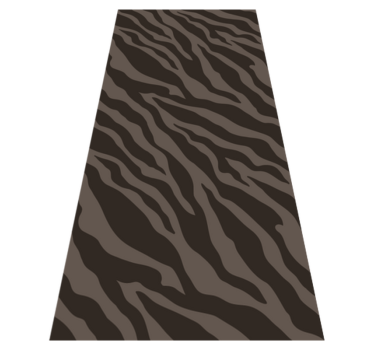 Covor vinil print animalier model zebra închis - TenStickers