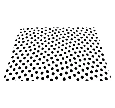 Covor vinil print animalier dalmațian alb-negru - TenStickers