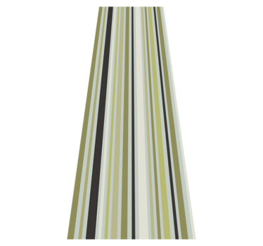 Covor vinil dormitor model geometric linii verzi - TenStickers