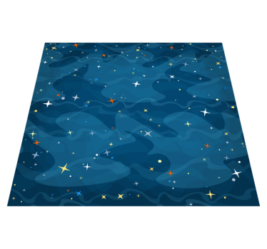 Covor vinil dormitor camuflaj stele - TenStickers