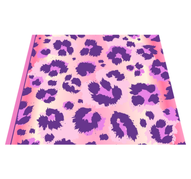 Covor vinil dormitor blană leopard roz - TenStickers