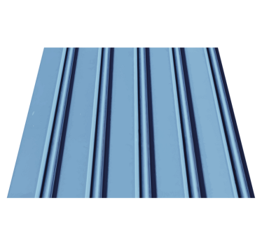 Covor vinil dormitor dungi albastre pe fundal alb vertical - TenStickers