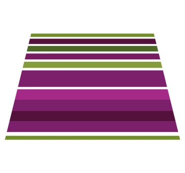 Covor vinil dormitor design orizontal violet și verde - TenStickers