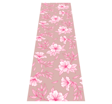 Covor vinil dormitor lotus roz neon - TenStickers