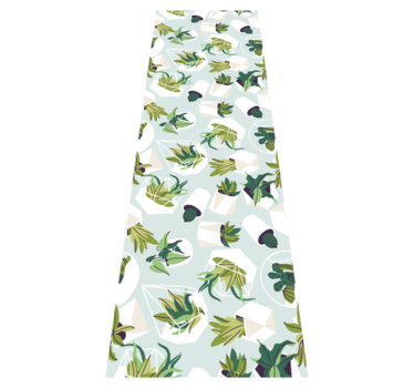 Covor vinil dormitor cactus verde - TenStickers