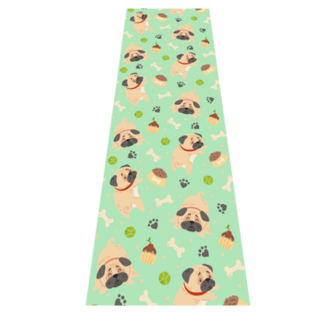 Covor vinil dormitor bulldog gras cu os - TenStickers