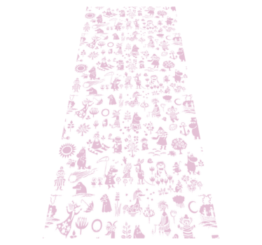 Covor vinil dormitor moomi roz - TenStickers