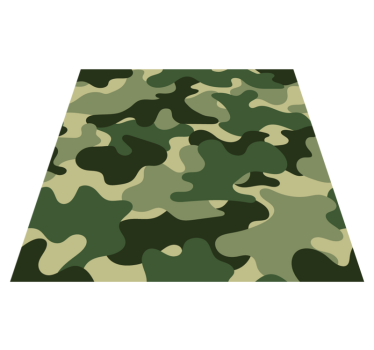 Covor vinil cu aspect de natura imprimeu camuflaj - TenStickers