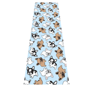 Covor vinil dormitor cu model bulldog francez - TenStickers