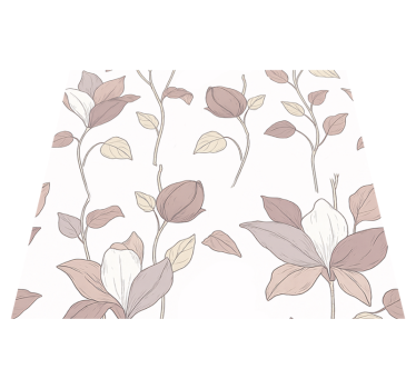 Covor vinil dormitor flori roz - TenStickers
