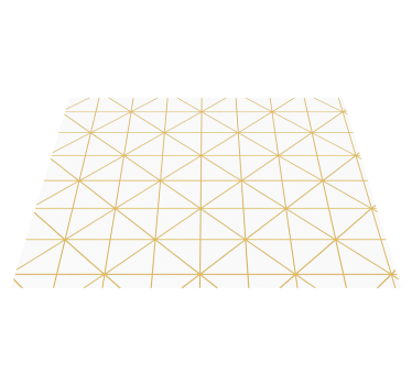Covor vinil dormitor geometric auriu - TenStickers