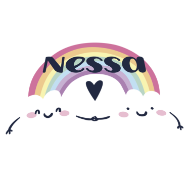 Covor de vinil pentru copii curcubeu personalizat - TenStickers