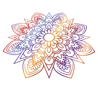 Covor vinil dormitor mandala vie și aprinsă - TenStickers