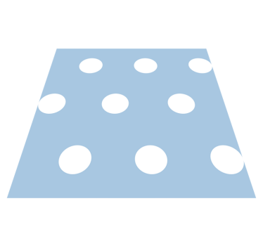Covor vinil dormitor cu model buline - TenStickers