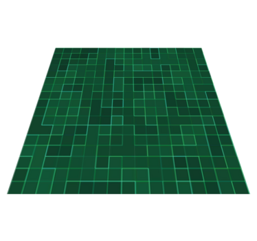 Covor de vinil pentru bucătărie mozaic abstract verde - TenStickers
