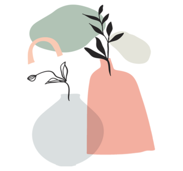 Covor de vinil pentru bucătărie frunze colorate minimaliste - TenStickers