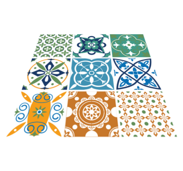 Covor de vinil pentru bucătărie mix plăci ceramice - TenStickers