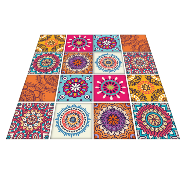 Covor de vinil pentru bucătărie plăci mandala - TenStickers