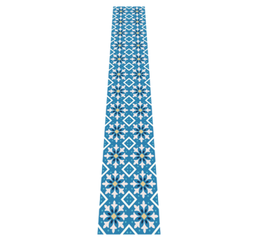 Covor de vinil pentru bucătărie faianță portugheză bleu - TenStickers