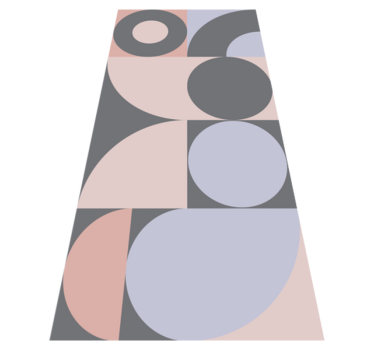 Covor de vinil pentru bucătărie model cercuri geometrice - TenStickers