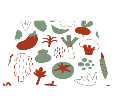 Covor de vinil pentru bucătărie legume colorate - TenStickers