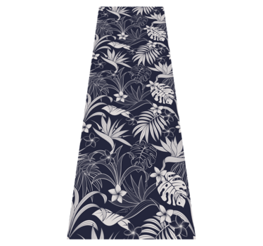 Covor vinil dormitor model tropical gri hamptons - TenStickers